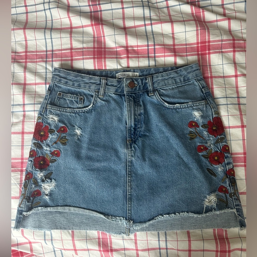 Zara denim skirt